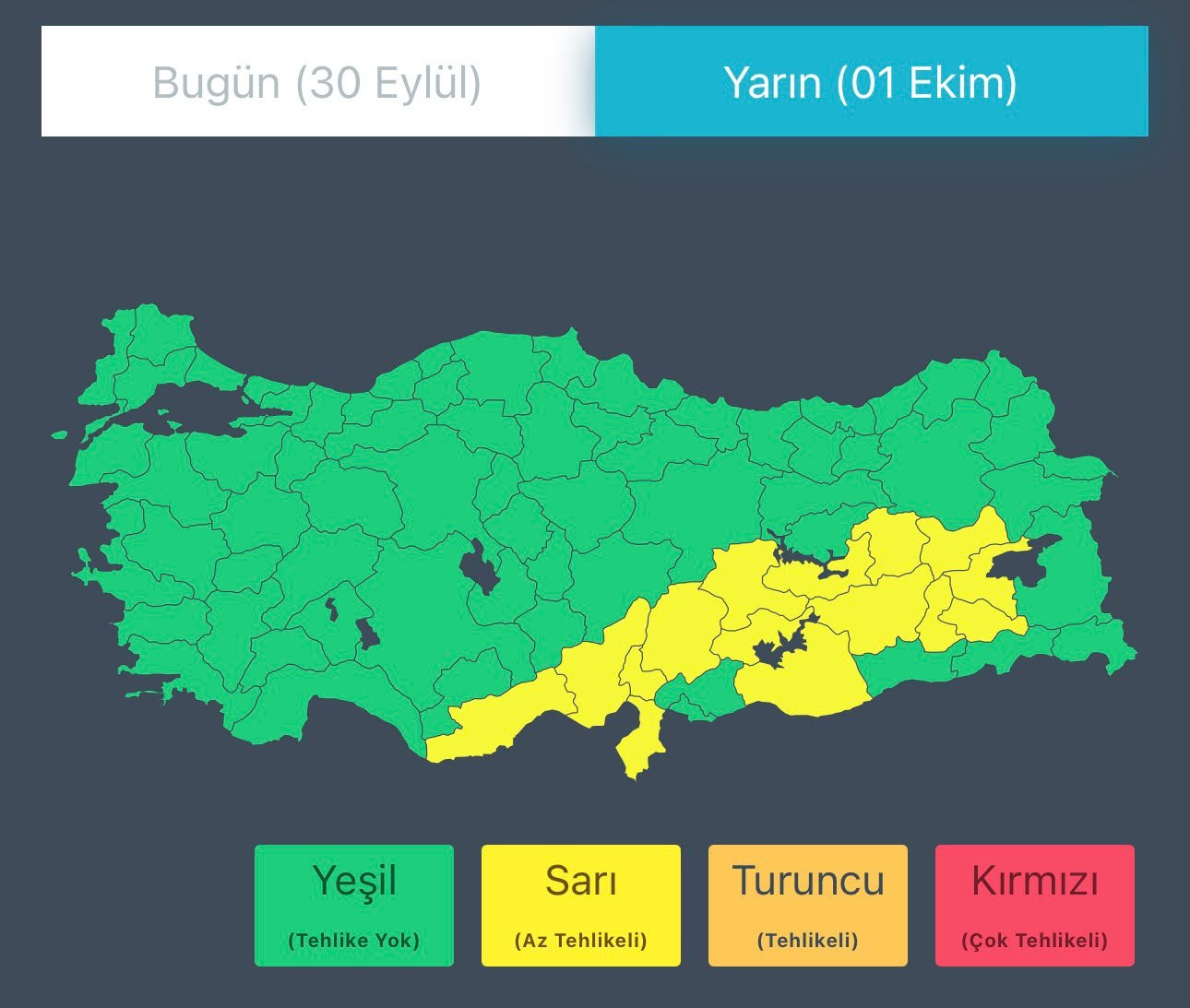 İçişleri Bakanlığından Çok Sayıda İl İçin Kuvvetli Yağış Ve Fırtına Uyarısı