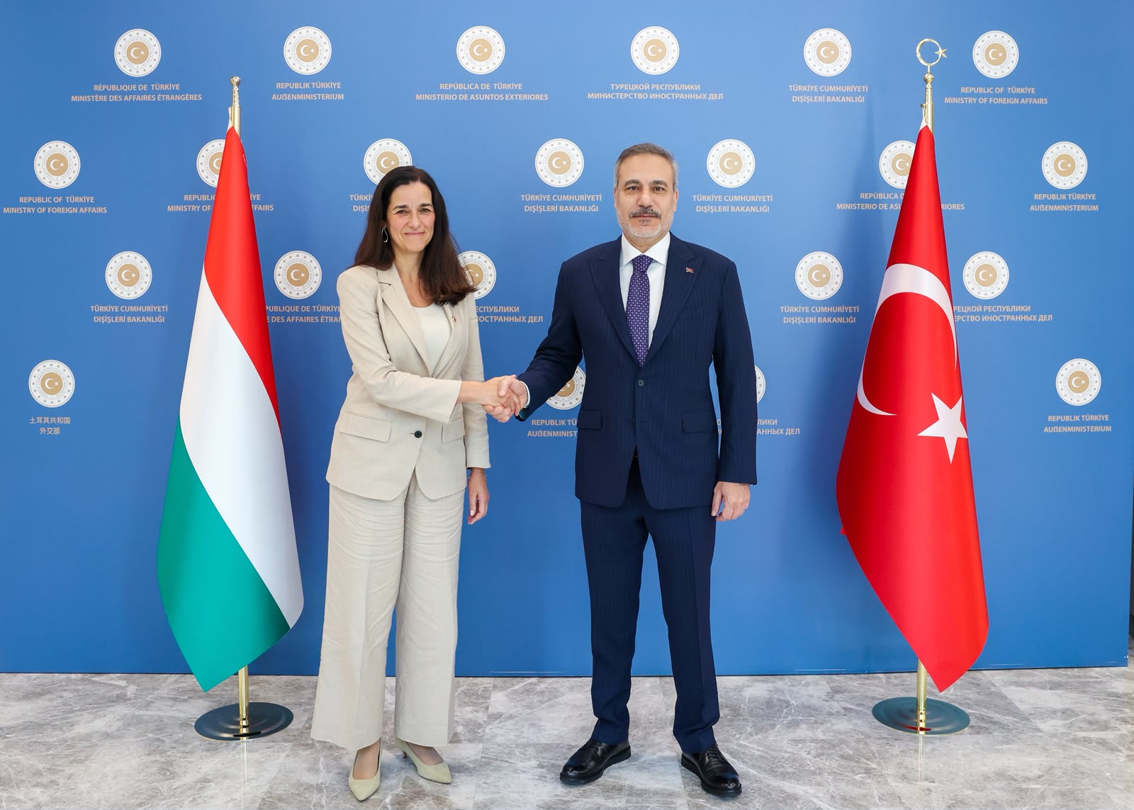 Bakan Fidan, Macaristan Dışişleri Bakanı Anita Orban İle Bir Araya Geldi