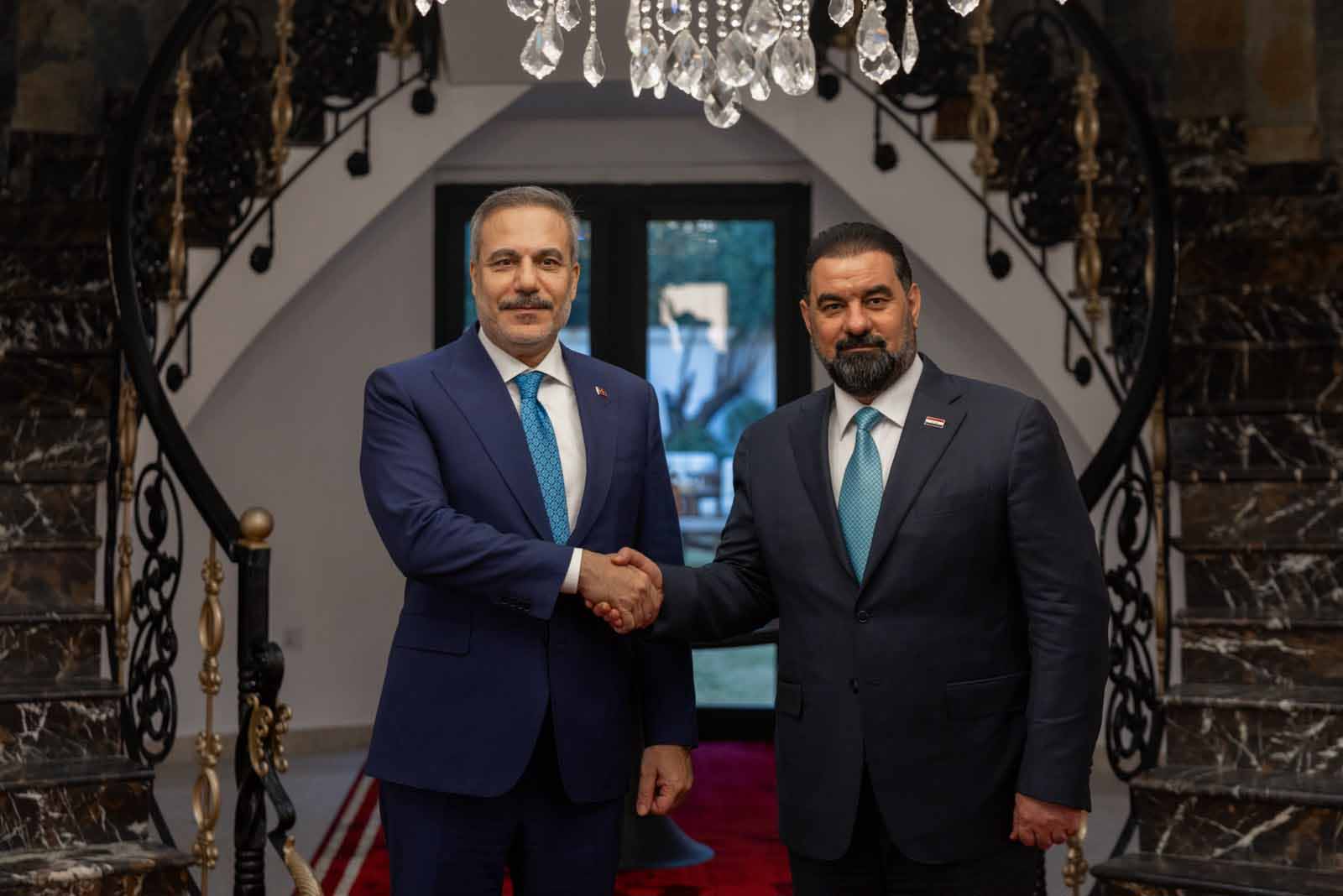 Bakan Fidan Bağdat’ta Irak Meclis Başkanı Halbusi İle Görüştü
