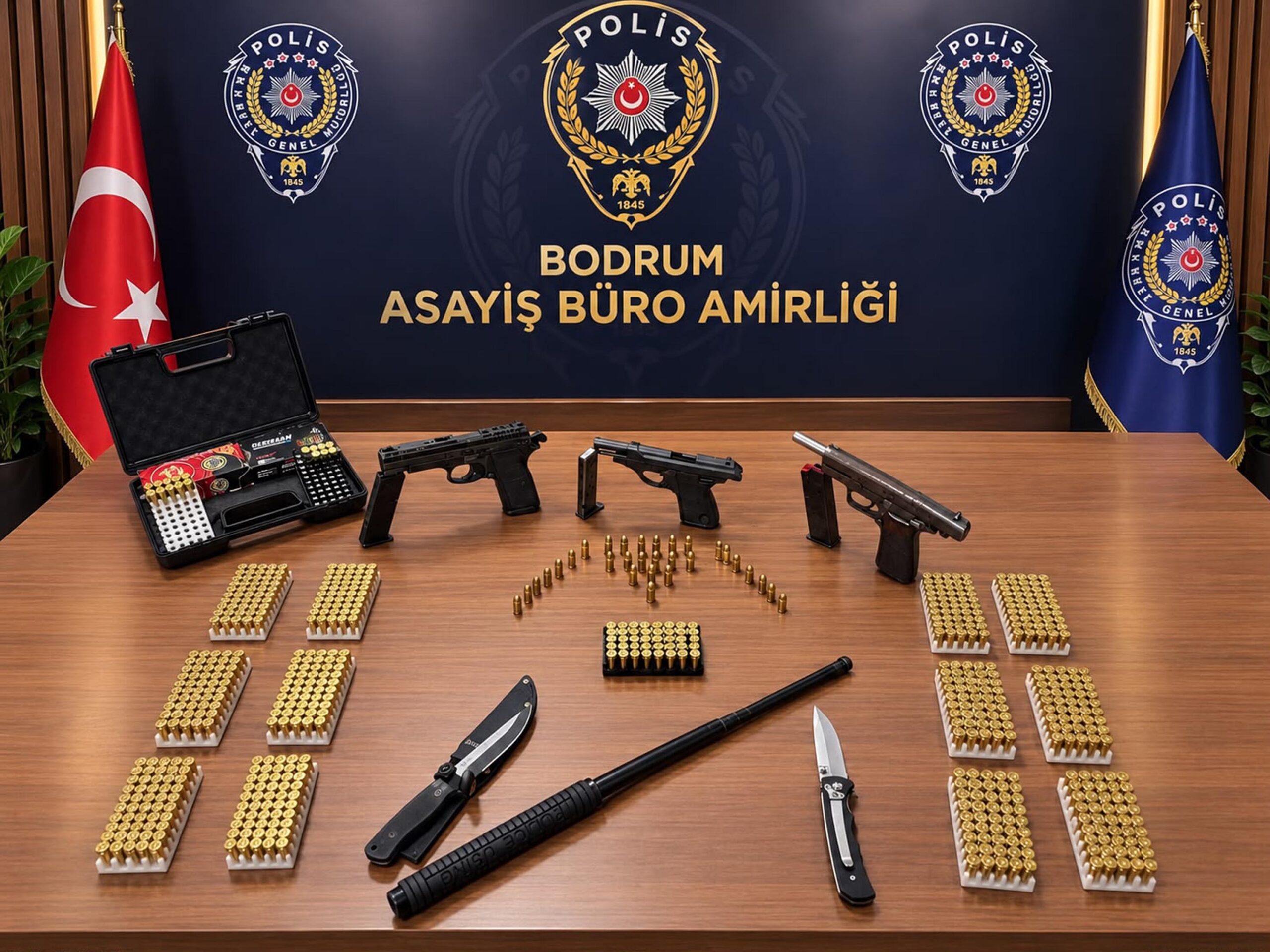 Bodrum’da Sokakta Silahla Ateş Açan 2 Şüpheli Gözaltına Alındı